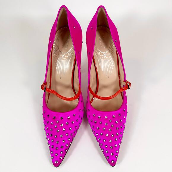 Gucci Jodie Crystal Embellished Satin Pump - Women’s 8.5 - Picture 4 of 8